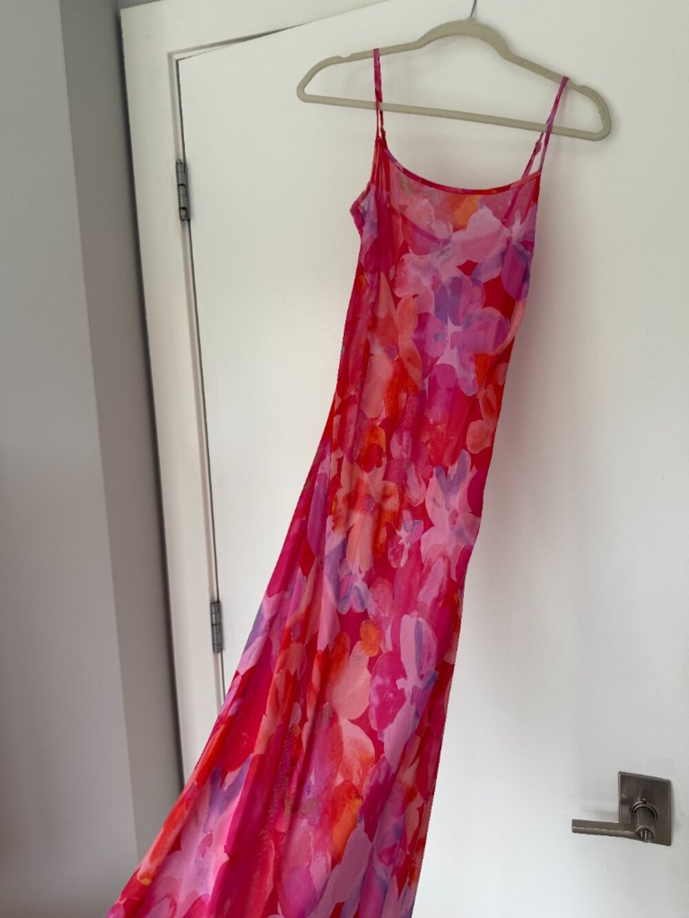 Rumored Vintage Slip Maxi Dress - Watercolor Pansy - Picture 4 of 6
